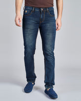 FS 112 – Flying Shark "Minimal Deep Indigo" Saddle Stitch Denim